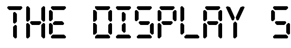 The Display St font preview